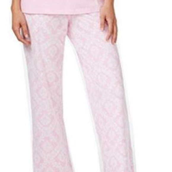 Charter Club Pants - Charter Club Thermal Fleece Pants, Pink, Large